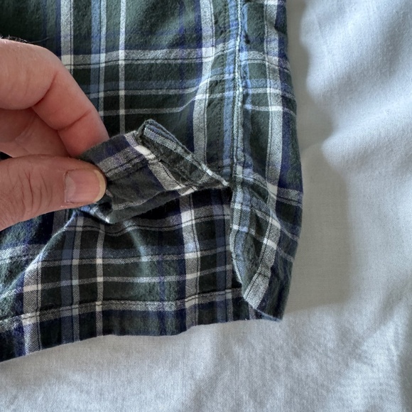 Big Dogs Men's Plaid Vintage Button Up Short Sleeve Cotton Shirt Green Size 3X‎ - Picture 8 of 14